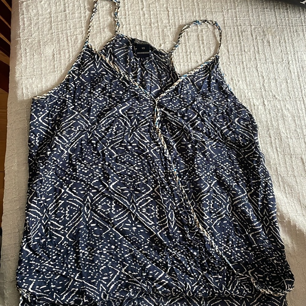 Lucky Brand navy pattern shirt